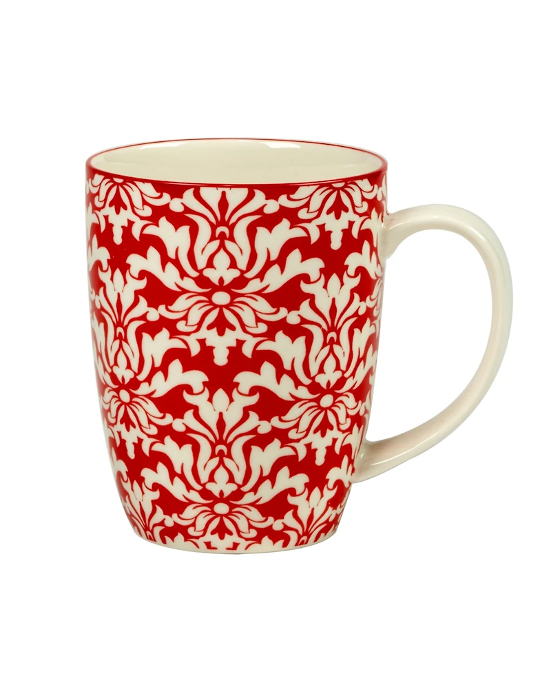 Certified International Winter Medley 16 oz Mugs Set of 6, Service for 6