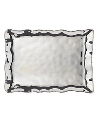 Certified International Gold-Silver Tone Coast Rectangular Platter