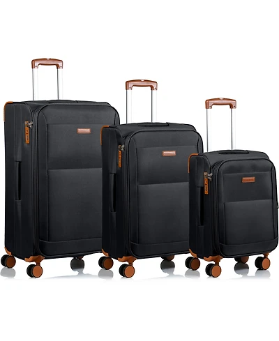 Champs Classic 3 Piece Softside Luggage Set