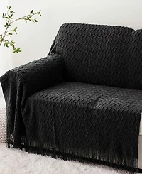 Battilo Wave-Link Texture Lightweight Throw, 50" x 60"