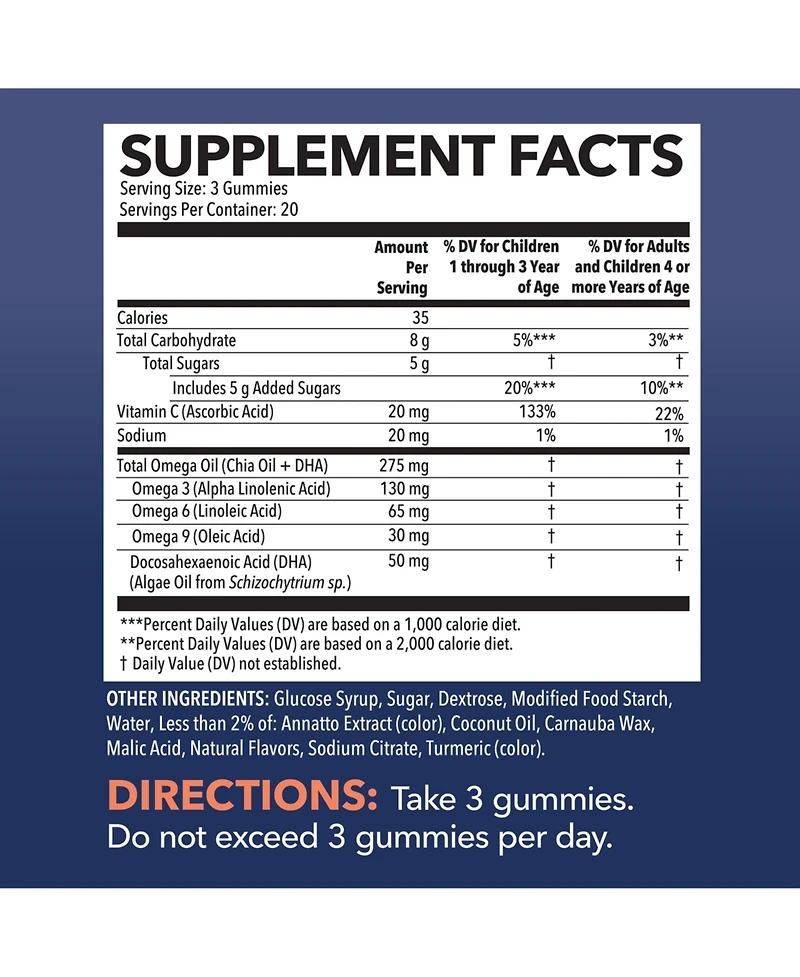 Omega Gummies for Kids, Lemon & Orange, Havasu Nutrition, 60ct