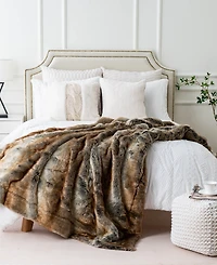 Battilo Luxury Tipped Faux Fur Throw