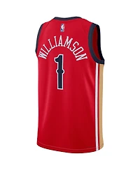 Men's and Women's Jordan Zion Williamson Red New Orleans Pelicans Swingman Jersey - Statement Edition
