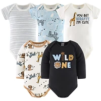 The Peanutshell Baby Boys Newborn Layette Gift Set Boys, Blue Safari, 30 Essential Pieces