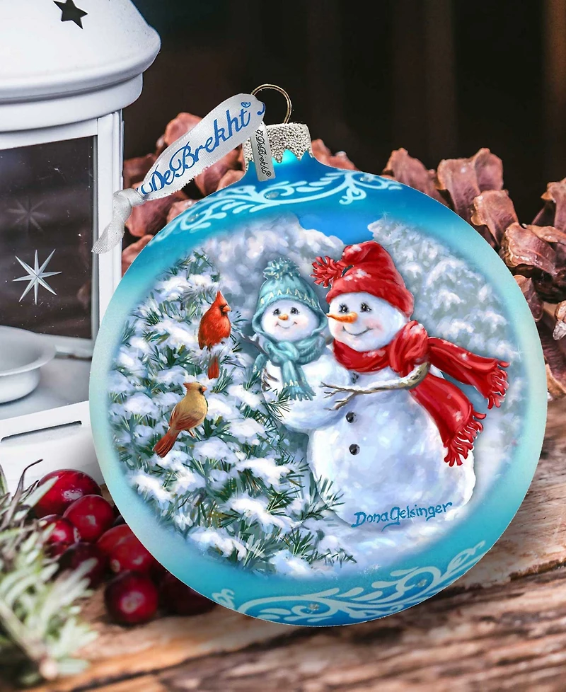 Designocracy Baby Snowman's First Winter Lg Holiday Collectible Ornaments D. Gelsinger