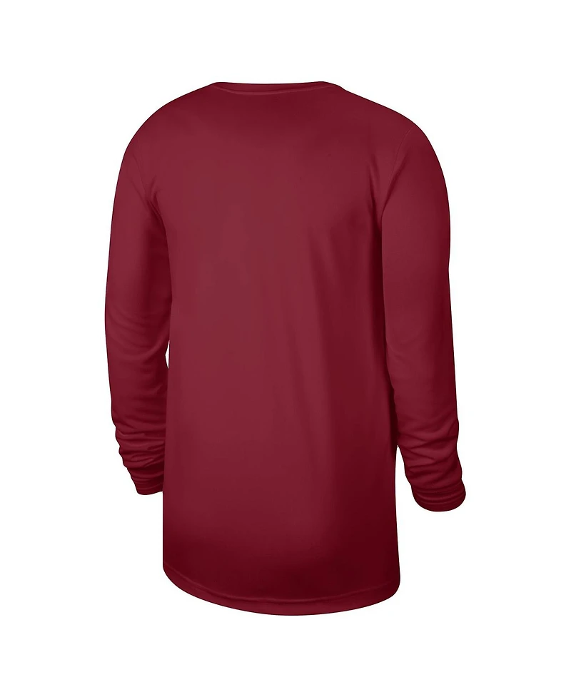 Men's and Women's Nike Red Miami Heat 2023/24 Legend On-Court Practice Long Sleeve T-shirt