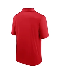 Men's Fanatics Red Wisconsin Badgers Defender Polo Shirt