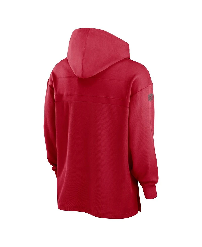Men's Nike Red Tampa Bay Buccaneers 2023 Sideline Performance Hooded Top