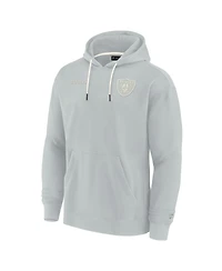 Men's and Women's Fanatics Signature Gray Las Vegas Raiders Super Soft Fleece Pullover Hoodie