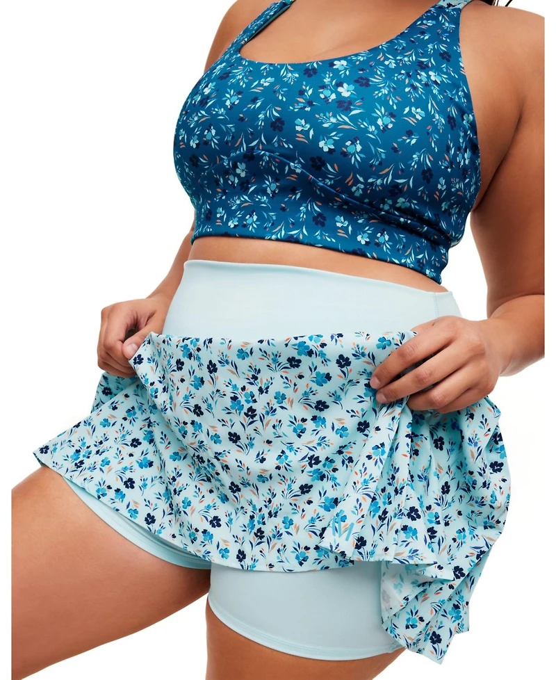 Adore Me Plus Size Birdie Lotus High Rise Active Skort