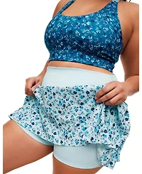 Adore Me Plus Size Birdie Lotus High Rise Active Skort