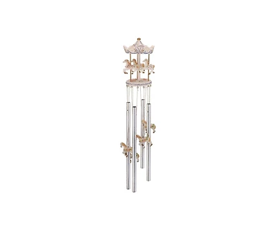 23" Long Round Top Carousel Wind Chime