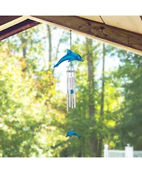 16" Long Dolphin Acrylic Wind Chime Marine Life