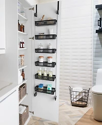 Smart Design 6-Tier Over the Door Pantry Organizer with 6 Full Baskets