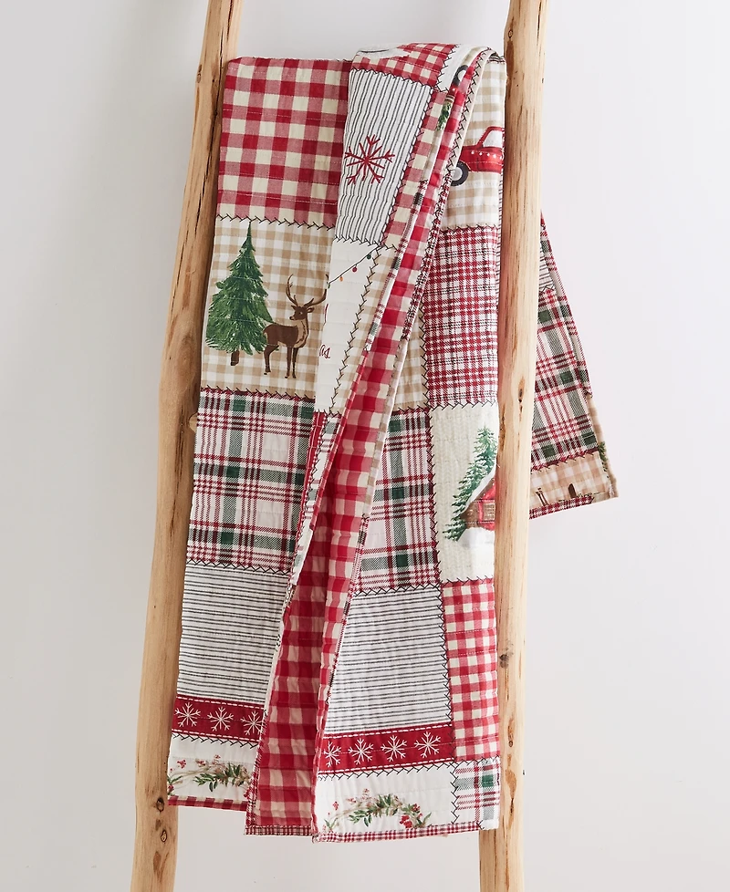 Levtex for Christmas Reversible Quilted Throw, 50" x 60"