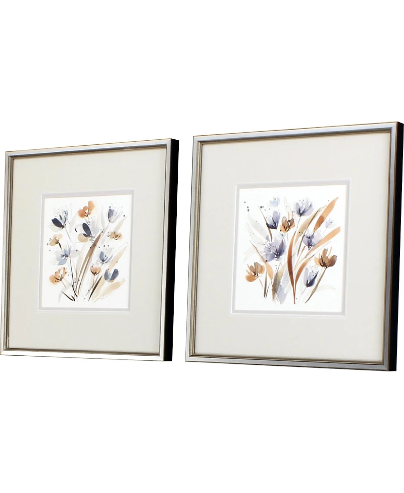 Coastal Blooms Framed Art, Set of 2