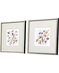Coastal Blooms Framed Art, Set of 2