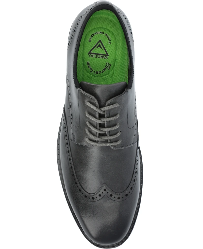 Vance Co. Men's Ozzy Wingtip Tru Comfort Foam Hybrid Dress Shoes