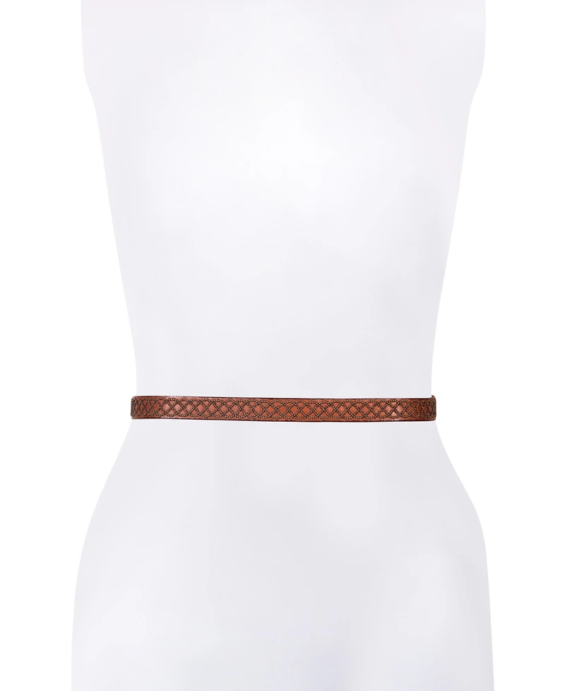 Frye Women's 18mm Micro Stud Leather Belt