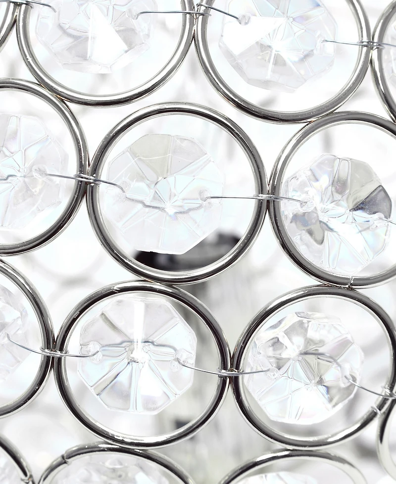 Lalia Home Elipse 8" Metal Crystal Orb Table Lamp
