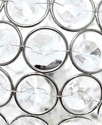 Lalia Home Elipse 8" Metal Crystal Orb Table Lamp