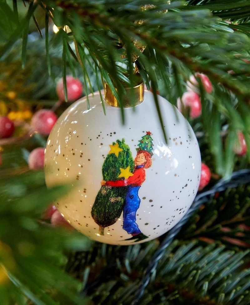 Kit Kemp for Spode Christmas Doodles Branch Manager Bauble Ornament