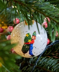 Kit Kemp for Spode Christmas Doodles Branch Manager Bauble Ornament