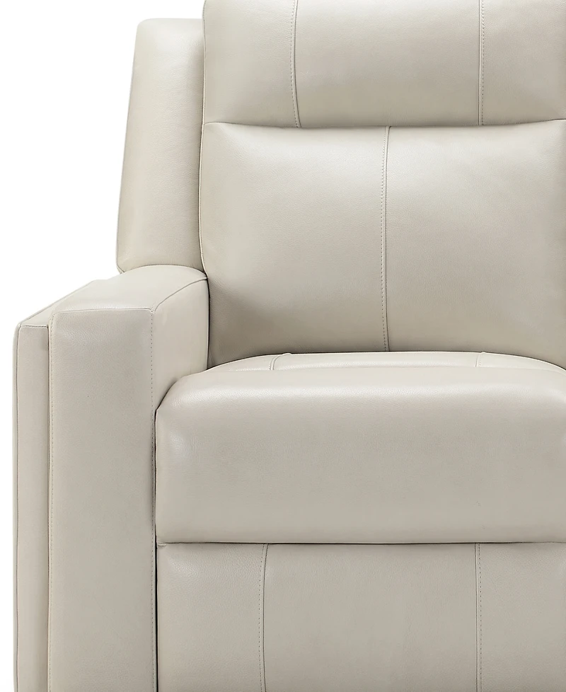 Abbyson Living Rhodes 37.5" Top-Grain Leather Manual Recliner