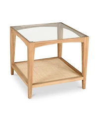 Harrington 22" Oak Square Side Table