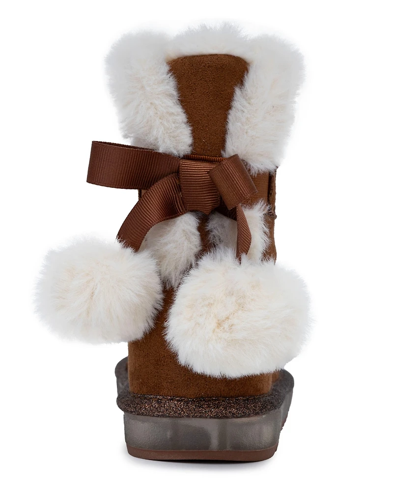 Sugar Toddler Girls Maizen Cozy Light-Up Pull On Boots