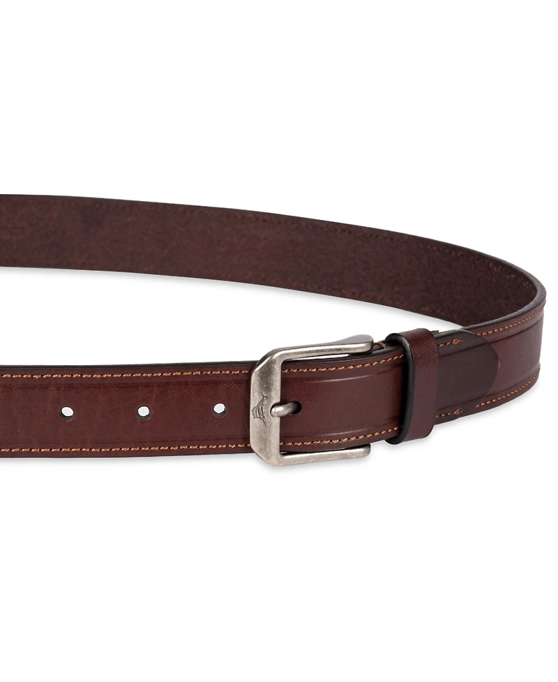 Tommy Bahama Men's Casual Embossed Edge Leather Belt