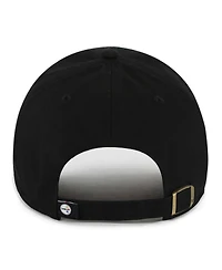 Women's '47 Brand Black Pittsburgh Steelers Sidney Clean Up Adjustable Hat