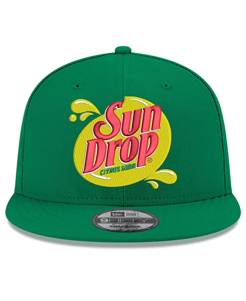 Men's New Era Kelly Green Dale Earnhardt Jr. Sun Drop Golfer Snapback Hat