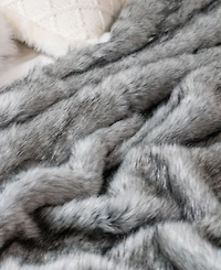 Battilo Luxury Tipped Faux Fur Throw, 60" x 80"