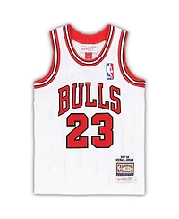Toddler Boys and Girls Mitchell & Ness Michael Jordan White Chicago Bulls 1997/98 Hardwood Classics Authentic Jersey