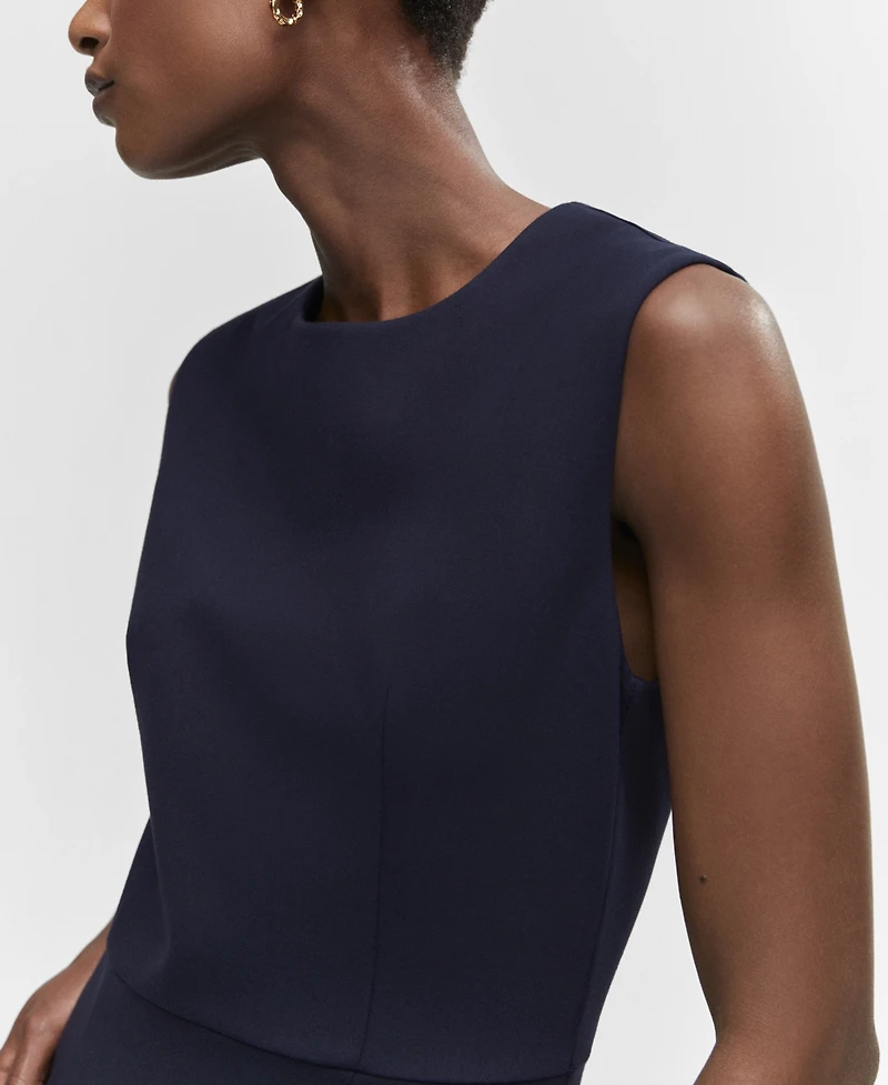 Mango Women's Roma Knit Sleeveless Dress