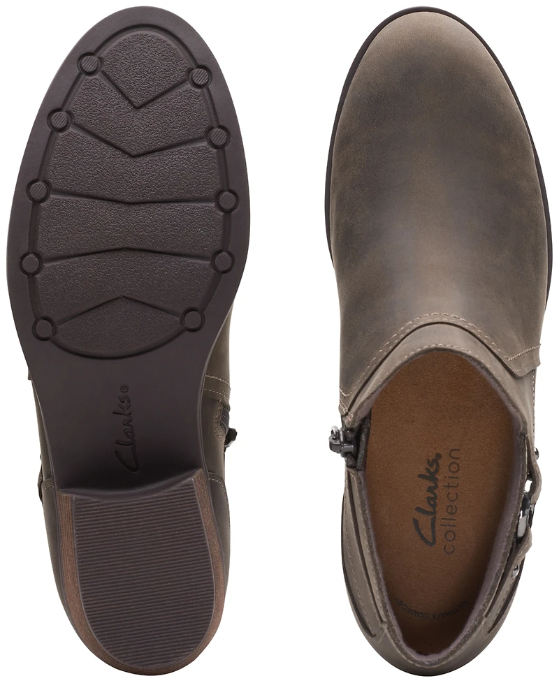 Clarks Women's Charleton Grace Buckled Ankle Booties