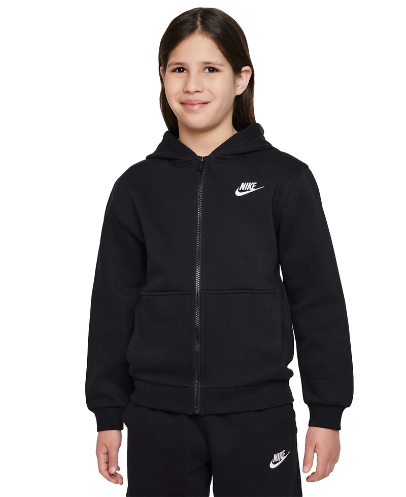 Nike Kids 7-20 Sportswear Club Fleece Full-Zip Hoodie