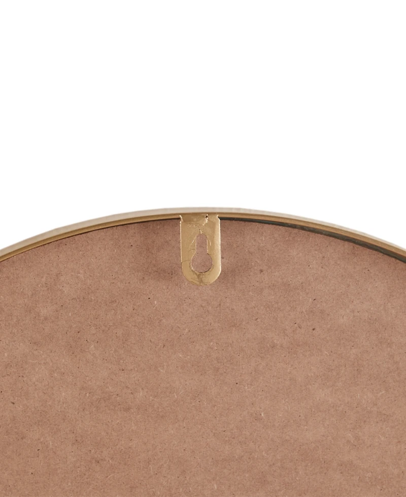 Madison Park Adaline 16" x 26" x 2" Arched Metal Floral Wall Mirror