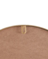 Madison Park Adaline 16" x 26" x 2" Arched Metal Floral Wall Mirror