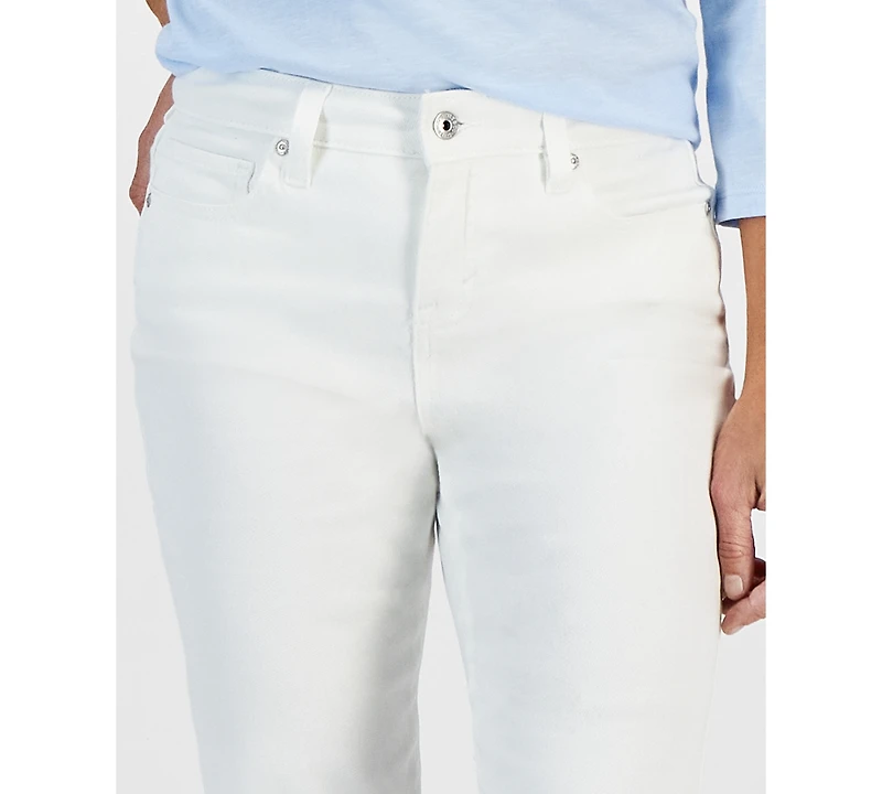 Style & Co Petite Mid-Rise Curvy Roll-Cuff Capri Jeans