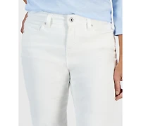Style & Co Petite Mid-Rise Curvy Roll-Cuff Capri Jeans