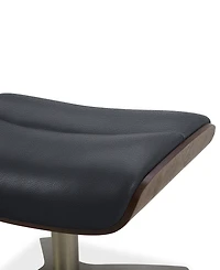 Janer 22" Leather Ottoman, Created for Macy's