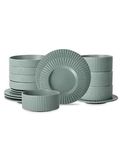 Christian Siriano Lusso 16 Pc. Dinnerware Set, Service for 4