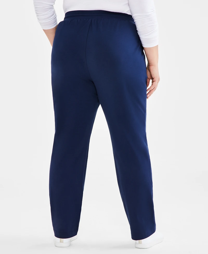 Style & Co Plus Knit Pull-On Pants, Exclusively at Macy's