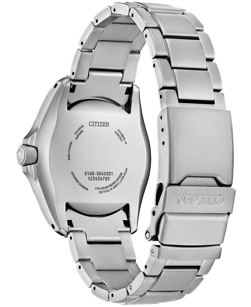 Citizen Men's Promaster Land Eco-Drive Silver-Tone Titanium Bracelet Watch 41mm
