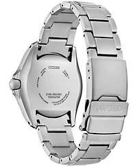 Citizen Men's Promaster Land Eco-Drive Silver-Tone Titanium Bracelet Watch 41mm