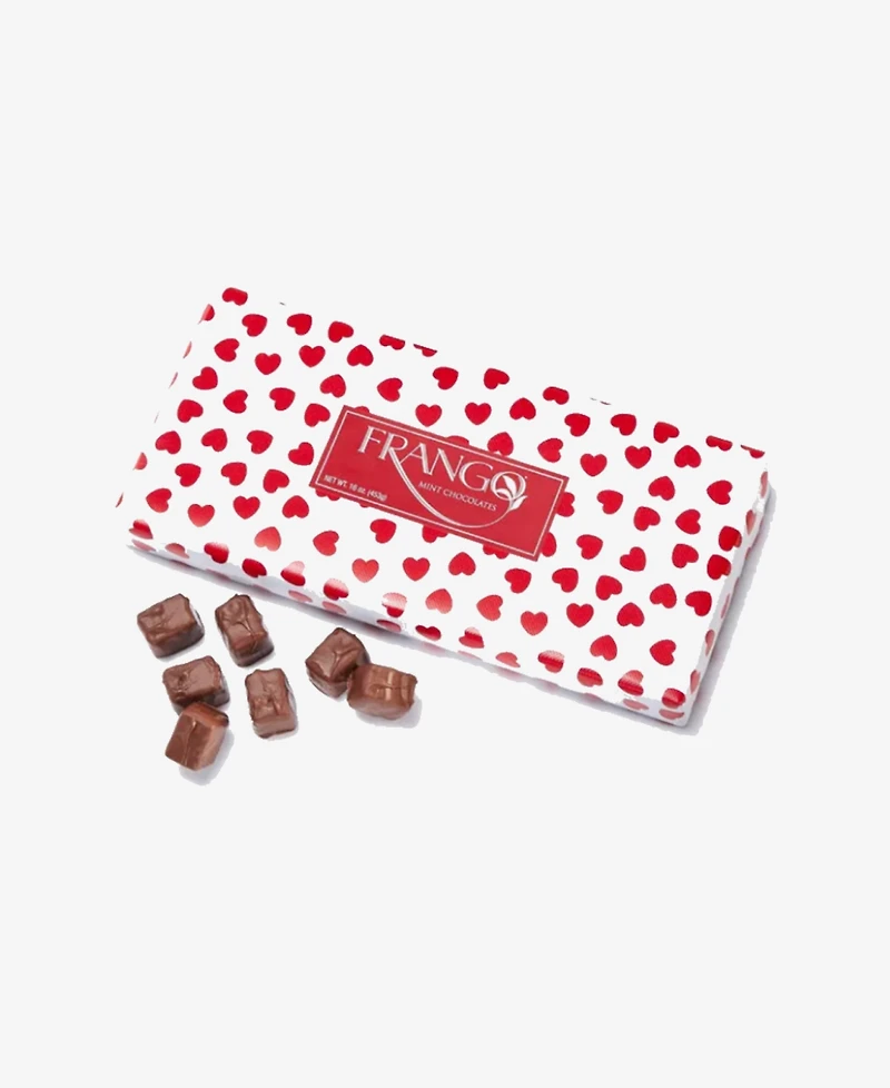 Frango Chocolates 1 Lb Valentine's Heart Wrapped Milk Mint Box of Chocolates