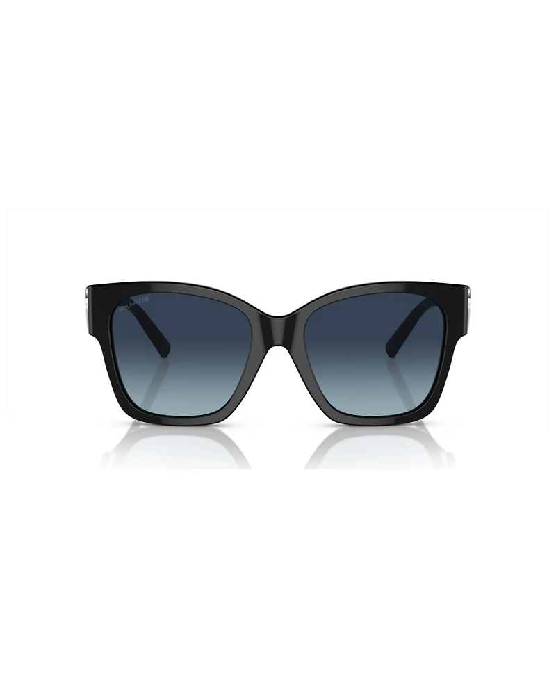 Tiffany & Co. Women's Polarized Low Bridge Fit Sunglasses, Gradient TF4216F