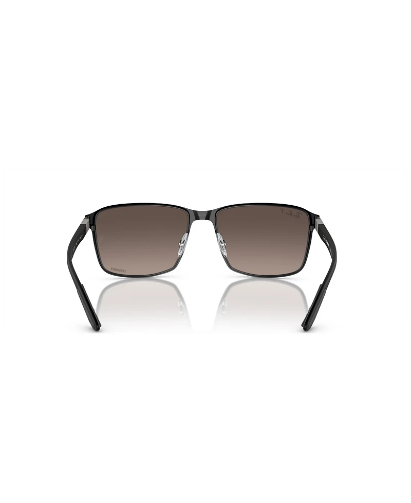 Ray-Ban Unisex Polarized Sunglasses, Mirror Gradient Polar RB3721CH